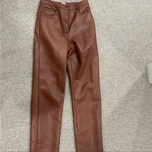 The Melina Pant - Wilfred Aritzia - Leather